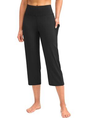 High Waist Capri Pants for Women | Tummy Control Yoga Leggings with Pockets